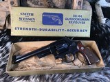 1950 Smith & Wesson The .38/44 Outdoorsman, Pre-23, Gold Box, 6.5” Pinned Barrel, As New, Trades Welcome. - 4 of 25