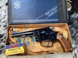 Smith & Wesson model 34 Kit Gun, 4”, .22 LR Classic, Boxed, Trades Welcome - 23 of 24