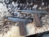 1944 WWII Remington Rand 1911A1 Consecutive Serial Numbered Pair, USGI WWII Survivors, Cased, Trades Welcome - 22 of 24