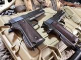 1944 WWII Remington Rand 1911A1 Consecutive Serial Numbered Pair, USGI WWII Survivors, Cased, Trades Welcome - 9 of 24