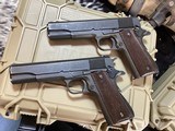 1944 WWII Remington Rand 1911A1 Consecutive Serial Numbered Pair, USGI WWII Survivors, Cased, Trades Welcome - 8 of 24