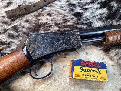 1912 Mfg. Winchester Model 1906, Pump, .22SLLR., Hand Engraved, Lyman Sight. Trades Welcome. - Image 1 of 22