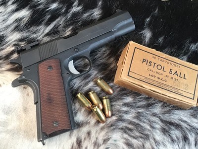 1944 Colt 1911A1 National Match Pistol, Correct Matching .45 ACP. Trades Welcome