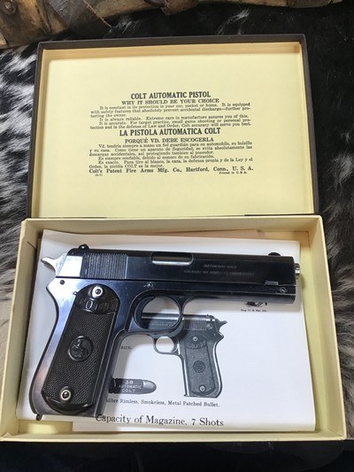 1920 Mfg. Colt 1903 Pocket Hammer Pistol .38 Auto, ExcellentCond. 4.5” Barrel, Boxed. Trades Welcome - Image 10 of 19