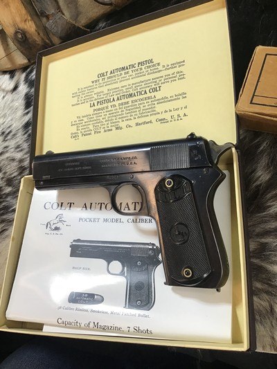 1920 Mfg. Colt 1903 Pocket Hammer Pistol .38 Auto, ExcellentCond. 4.5” Barrel, Boxed. Trades Welcome - Image 5 of 19