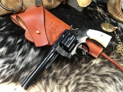 Smith & Wesson 1917 .45 ACP Revolver, US Property Marked, Mother of Pearl Grips. Trades Welcome - Image 5 of 15