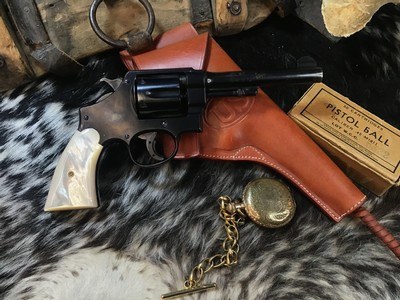 Smith & Wesson 1917 .45 ACP Revolver, US Property Marked, Mother of Pearl Grips. Trades Welcome - Image 2 of 15