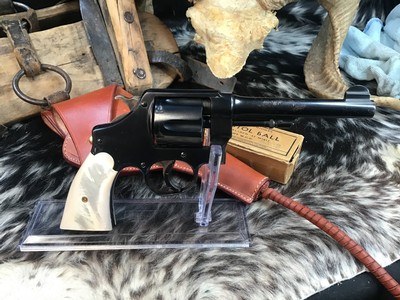 Smith & Wesson 1917 .45 ACP Revolver, US Property Marked, Mother of Pearl Grips. Trades Welcome - Image 13 of 15