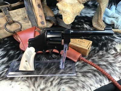Smith & Wesson 1917 .45 ACP Revolver, US Property Marked, Mother of Pearl Grips. Trades Welcome - Image 8 of 15