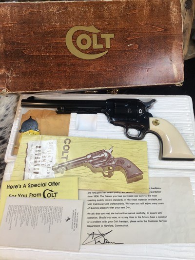 1978 Colt SAA , .45 Colt , Elephant Ivory Grips, 7.5” , Boxed, Unturned & Unfired. Trades Welcome - Image 7 of 25