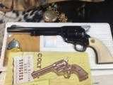 1978 Colt SAA , .45 Colt , Elephant Ivory Grips, 7.5” , Boxed, Unturned & Unfired. Trades Welcome - 1 of 25