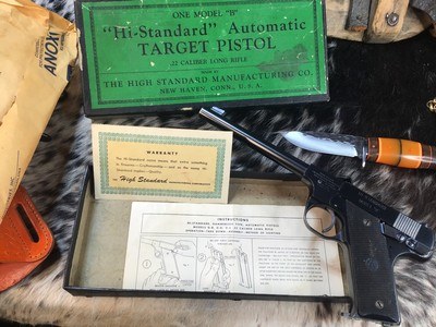 1938 Mfg. High Standard “B” Model LNIB. Trades Welcome