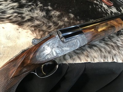 Perazzi MX8 Sideplate, “Dianna Goddess of the Hunt” engraved and signed by Davido Volpe, 32”. Trades Welcome - Image 21 of 25