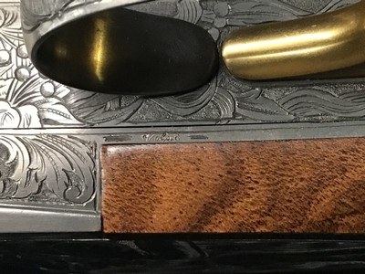 Perazzi MX8 Sideplate, “Dianna Goddess of the Hunt” engraved and signed by Davido Volpe, 32”. Trades Welcome - Image 6 of 25