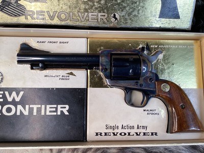 First Year 1962 Colt New Frontier .45, Box, Test Target, Warranty Card, Brochure, 99%, Second Gen. Rarity, Trades Welcome. - Image 3 of 25