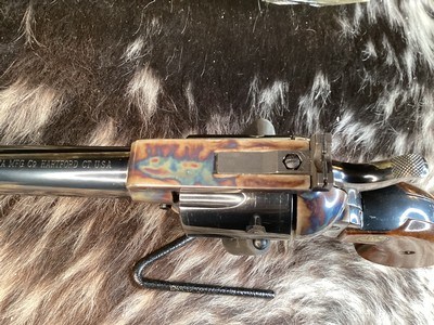 First Year 1962 Colt New Frontier .45, Box, Test Target, Warranty Card, Brochure, 99%, Second Gen. Rarity, Trades Welcome. - Image 20 of 25