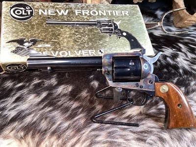 First Year 1962 Colt New Frontier .45, Box, Test Target, Warranty Card, Brochure, 99%, Second Gen. Rarity, Trades Welcome. - Image 8 of 25