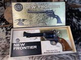 First Year 1962 Colt New Frontier .45, Box, Test Target, Warranty Card, Brochure, 99%, Second Gen. Rarity, Trades Welcome. - 1 of 25