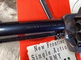 First Year 1962 Colt New Frontier .45, Box, Test Target, Warranty Card, Brochure, 99%, Second Gen. Rarity, Trades Welcome. - 13 of 25