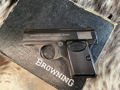 1959 Baby Browning .25 Unfired in Box. Trades Welcome - Image 14 of 14