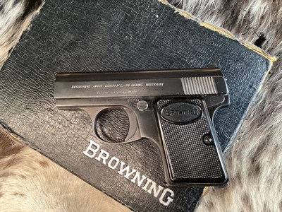 1959 Baby Browning .25 Unfired in Box. Trades Welcome - Image 3 of 14