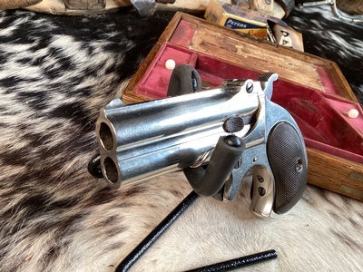 Cased Remington 95 Double Barrel Derringer, .41 Short Rimfire. Trades Welcome - Image 13 of 19