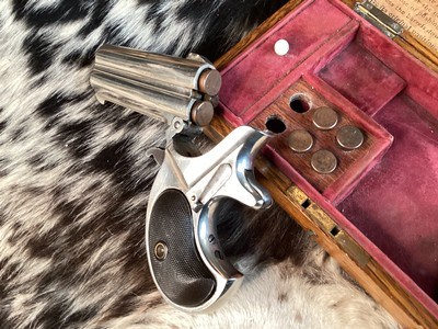 Cased Remington 95 Double Barrel Derringer, .41 Short Rimfire. Trades Welcome - Image 17 of 19