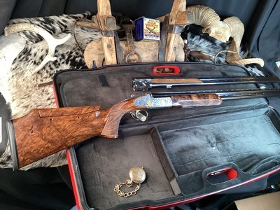 Perazzi MX8 Sideplate, 32” .20 Ga. & .28 Ga Barrels,Exquisite Gold Inlay Engraved, Presentation Grade Furniture. Trades Welcome - Image 3 of 25