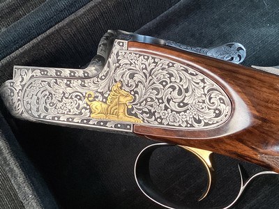 Perazzi MX8 Sideplate, 32” .20 Ga. & .28 Ga Barrels,Exquisite Gold Inlay Engraved, Presentation Grade Furniture. Trades Welcome - Image 22 of 25