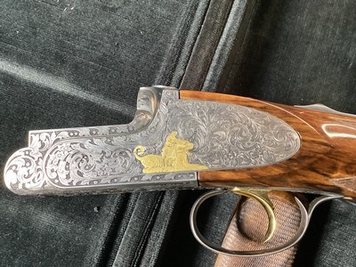 Perazzi MX8 Sideplate, 32” .20 Ga. & .28 Ga Barrels,Exquisite Gold Inlay Engraved, Presentation Grade Furniture. Trades Welcome - Image 25 of 25