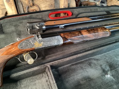 Perazzi MX8 Sideplate, 32” .20 Ga. & .28 Ga Barrels,Exquisite Gold Inlay Engraved, Presentation Grade Furniture. Trades Welcome - Image 21 of 25