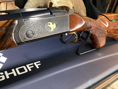 Krieghoff K80 Gold Uplander, 30”, Badillini Engraved & Signed, Presentation Grade Furniture, Titanium Chokes, Cased 12 Ga. Trades Welcome - Image 14 of 25