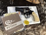 1980 Colt Python 2.5” Vented Rib Barrel, Royal Blue Finish , Ivory Grips, Boxed. Trades Welcome. - Image 2 of 25