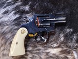 1980 Colt Python 2.5” Vented Rib Barrel, Royal Blue Finish , Ivory Grips, Boxed. Trades Welcome. - Image 13 of 25