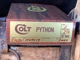 1980 Colt Python 2.5” Vented Rib Barrel, Royal Blue Finish , Ivory Grips, Boxed. Trades Welcome. - Image 8 of 25