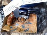 1969 Mfg. Smith & Wesson model 36 No -Dash, Chiefs Special, Unfired in Box W/Tools & Owners Papers. Trades Welcome. - Image 9 of 25