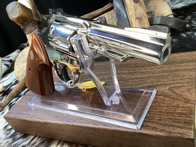 1976 Colt Trooper, Brilliant Nickel Finish, 4” .357 Magnum, Boxed & Unfired Since Factory. Trades Welcome - Image 2 of 24