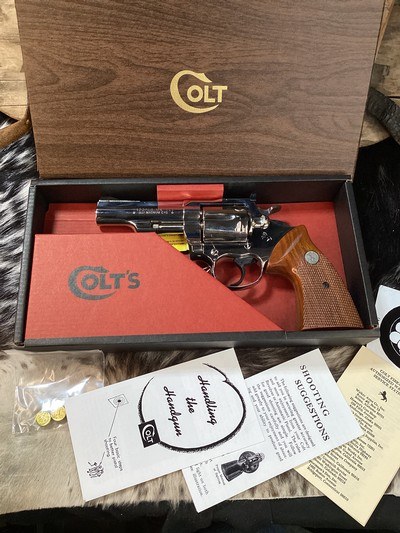 1976 Colt Trooper, Brilliant Nickel Finish, 4” .357 Magnum, Boxed & Unfired Since Factory. Trades Welcome - Image 10 of 24