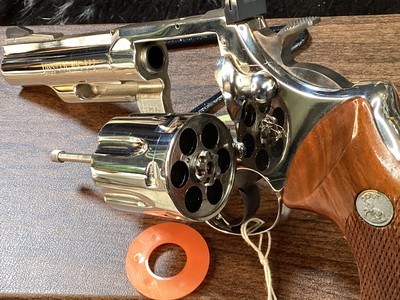 1976 Colt Trooper, Brilliant Nickel Finish, 4” .357 Magnum, Boxed & Unfired Since Factory. Trades Welcome - Image 21 of 24