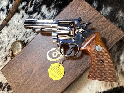 1976 Colt Trooper, Brilliant Nickel Finish, 4” .357 Magnum, Boxed & Unfired Since Factory. Trades Welcome - Image 23 of 24