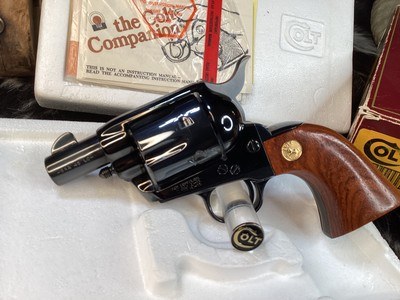 1987 Colt Custom Shop Sheriffs Edition, 2”, .45 Colt, Unfired & Unturned Black Powder Frame, Royal Blue, Rosewood Grips, Trades Welcome - Image 1 of 25