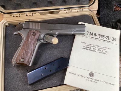 1943 REMINGTON RAND 1911A1 WWII Survivor, Cased W/Paperwork. Trades Welcome. - Image 6 of 8