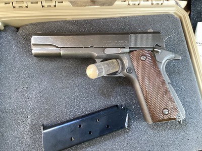 1943 REMINGTON RAND 1911A1 WWII Survivor, Cased W/Paperwork. Trades Welcome. - Image 2 of 8