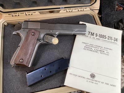1943 REMINGTON RAND 1911A1 WWII Survivor, Cased W/Paperwork. Trades Welcome. - Image 1 of 8