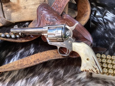 1970 Mfg. Colt SAA 2ND Generation , 5.5”, .45 Colt, Sanbar Stag, Nickel, Boxed, Trades Welcome - Image 22 of 25