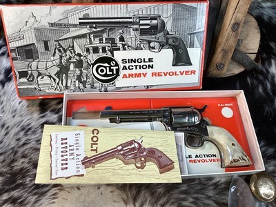 1970 Mfg. Colt SAA 2ND Generation , 5.5”, .45 Colt, Sanbar Stag, Nickel, Boxed, Trades Welcome - Image 4 of 25