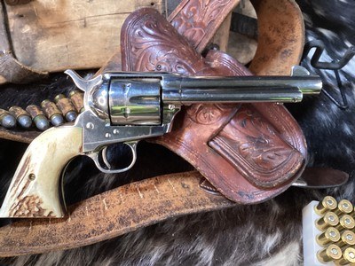 1970 Mfg. Colt SAA 2ND Generation , 5.5”, .45 Colt, Sanbar Stag, Nickel, Boxed, Trades Welcome - Image 19 of 25
