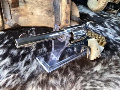 1970 Mfg. Colt SAA 2ND Generation , 5.5”, .45 Colt, Sanbar Stag, Nickel, Boxed, Trades Welcome - Image 14 of 25