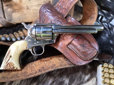 1970 Mfg. Colt SAA 2ND Generation , 5.5”, .45 Colt, Sanbar Stag, Nickel, Boxed, Trades Welcome - Image 20 of 25