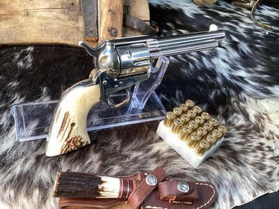 1970 Mfg. Colt SAA 2ND Generation , 5.5”, .45 Colt, Sanbar Stag, Nickel, Boxed, Trades Welcome - Image 5 of 25